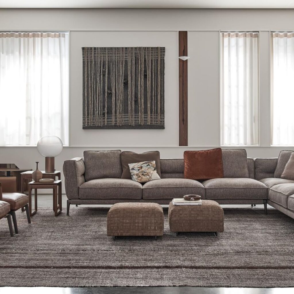 grey modern living room