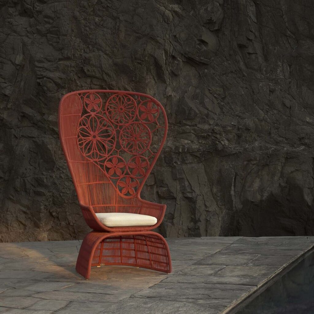 funky red chair