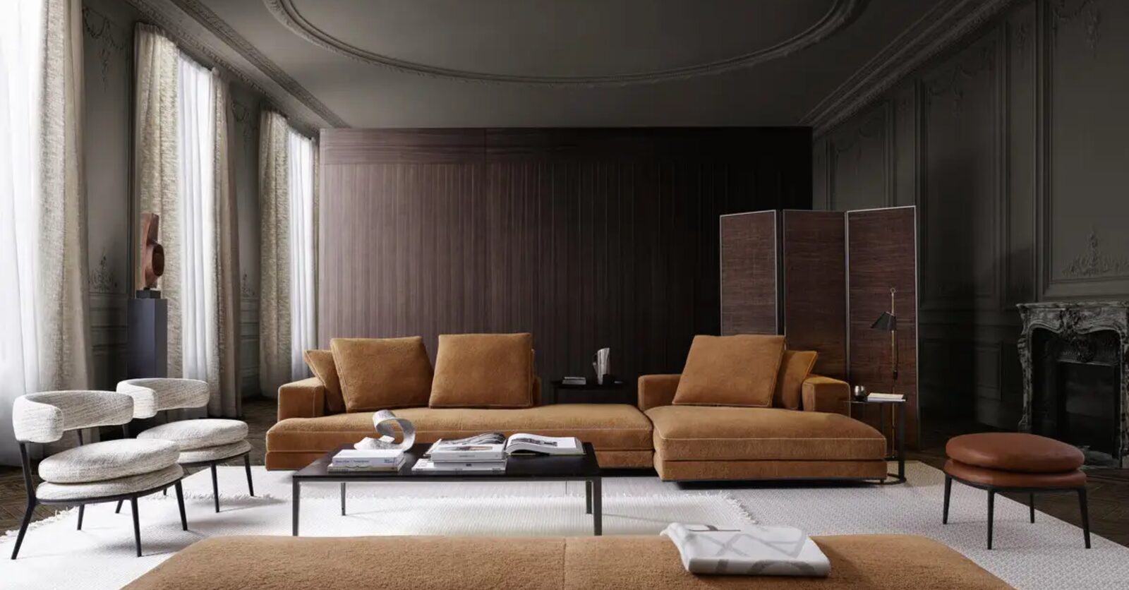Maxalto Arbiter sofa — quiet, craft-driven Italian design at BeDESIGN Houston