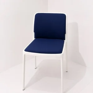 Kartell Audrey Soft Armchair – Navy Blue and White