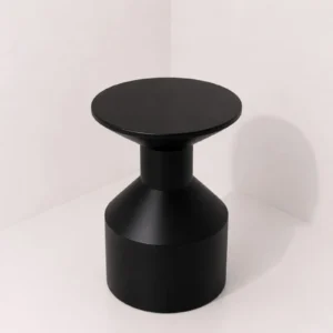 Ligne Roset Geometry Stool – Black-Stained Wood