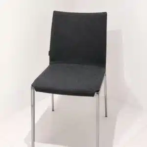 Zanotta Lia Armchair – Grey with Metal Legs